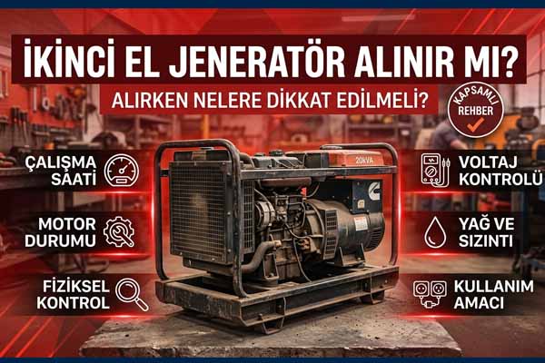 Jeneratör Alırken Dikkat Edilmesi Gerekenler