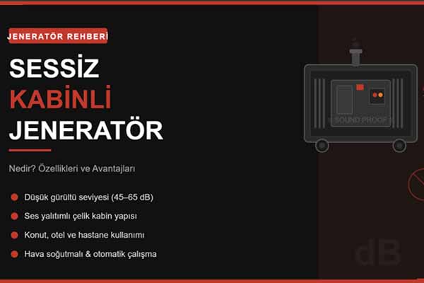 Sessiz Kabinli Jeneratör