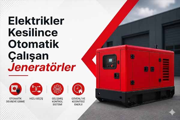 Elektrikler Kesilince Otomatik Çalışan Jeneratörler
