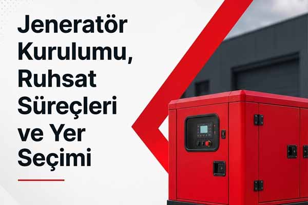 Jeneratör Kurulumu, Ruhsat Süreçleri ve Yer Seçimi